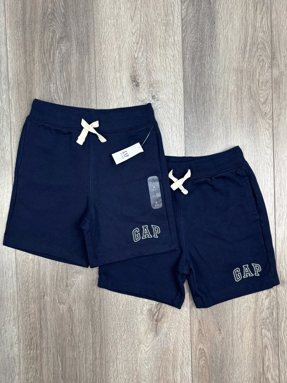 GAP Pull On Sweat Shorts Small 6/7 Navy Blue NWT
